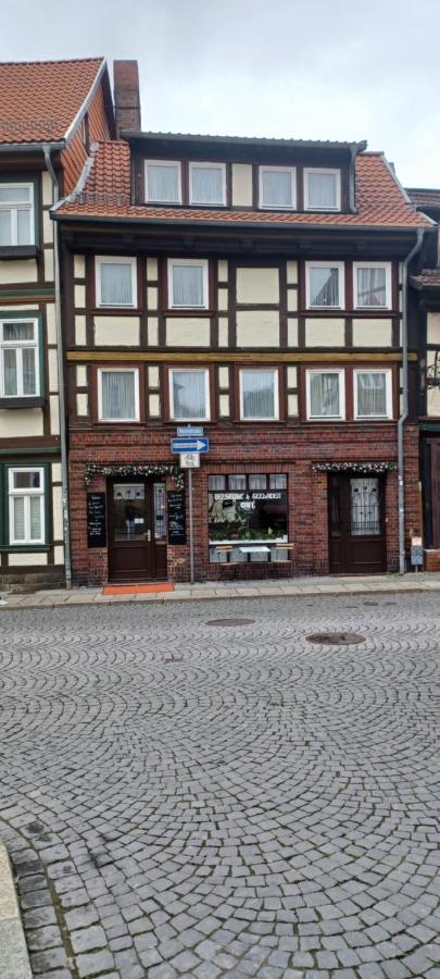Ferienwohnung Teestube Wernigerode "Rose" Dış mekan fotoğraf